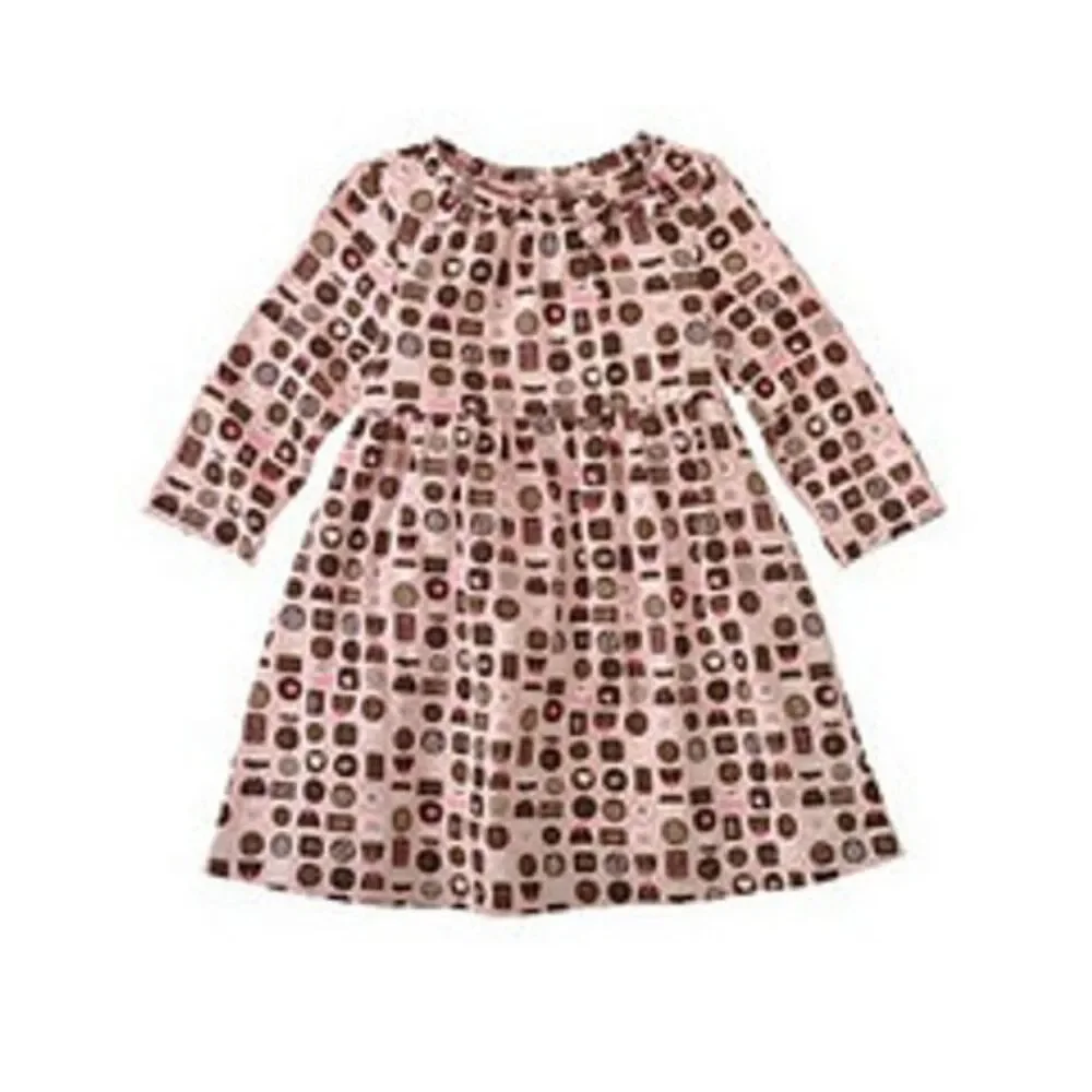NEW Gymboree Girls 12-18 Pink brown Sweeter Than chocolate Bon Bon cupcake dress